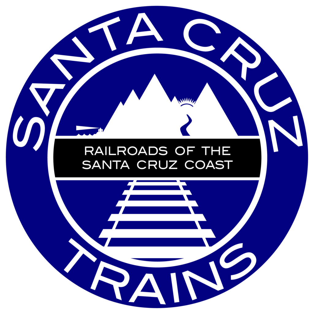 New logo for Santa Cruz Trains: Railroads of the Santa Cruz Coast.